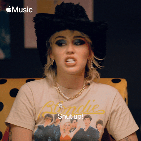Miley Cyrus Shut Up GIF by Apple Music