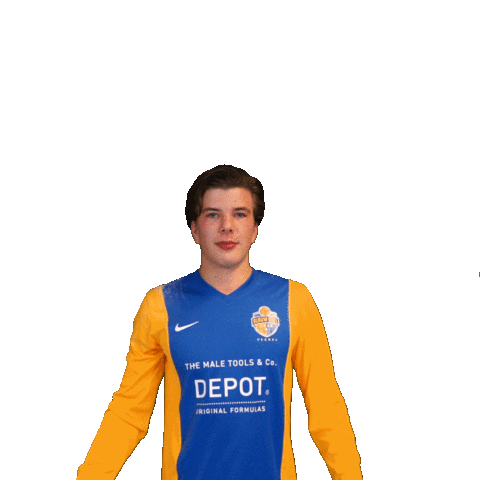 Blauw Geel Sticker
