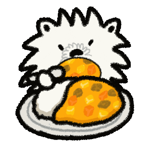 Hungry Rice Sticker