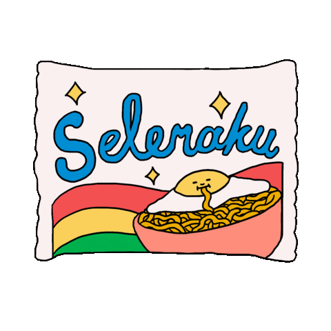 Instant Noodle Indonesia Sticker by Sherchle