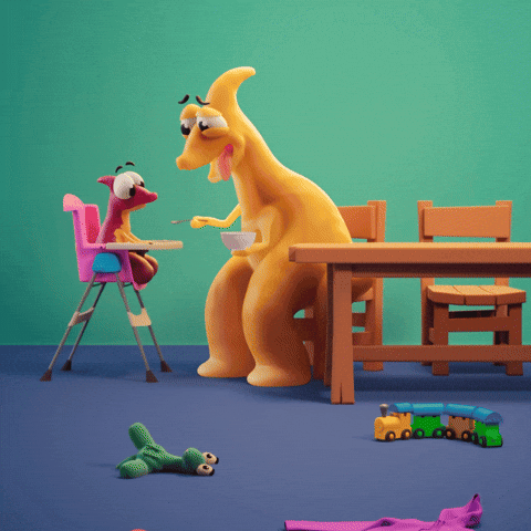 Family Life Children GIF by Claynosaurz