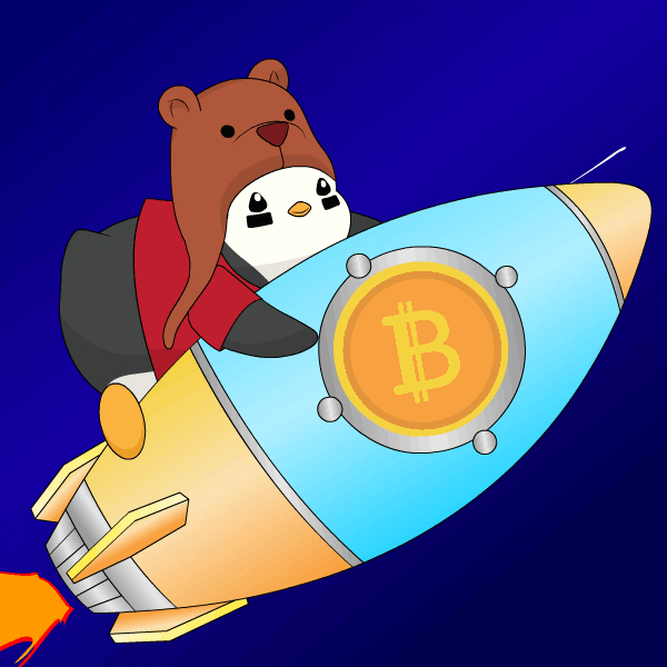 To The Moon Crypto GIF by Pudgy Penguins