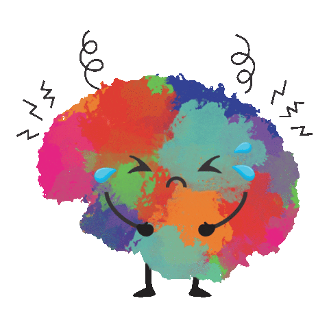 Angry Brain Sticker by greatlakesneurofeedback