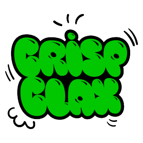 Crisp Clax Skateboarding Sticker