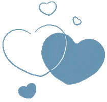 Blue Heart Love Sticker by Opgroeien