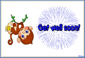 Get Well Soon Animated Card GIF