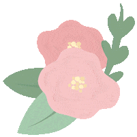Pink Flowers Sticker by Coralie Bien Naître