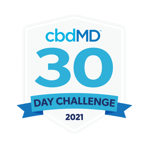 Challenge Sticker by cbdMD