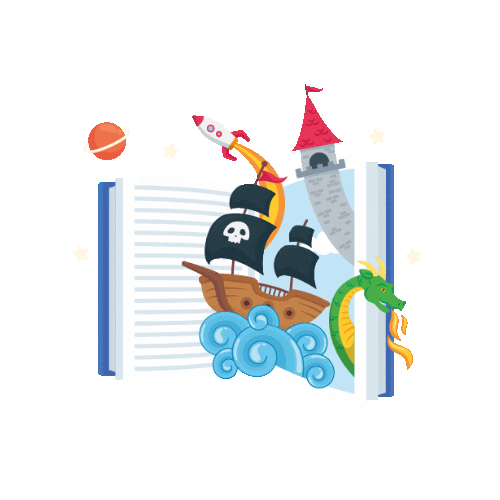Book Day Love Sticker by LornaWhiston for iOS & Android | GIPHY