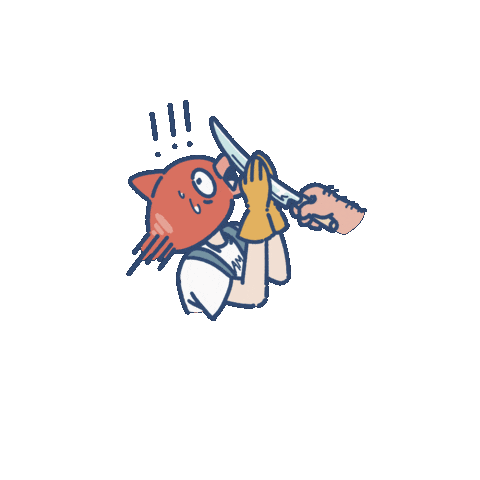 Scared Fish Sticker