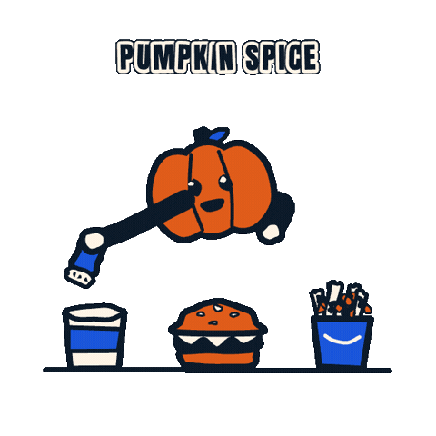 Pumpkin Spice Fall Sticker by ClearCOGS