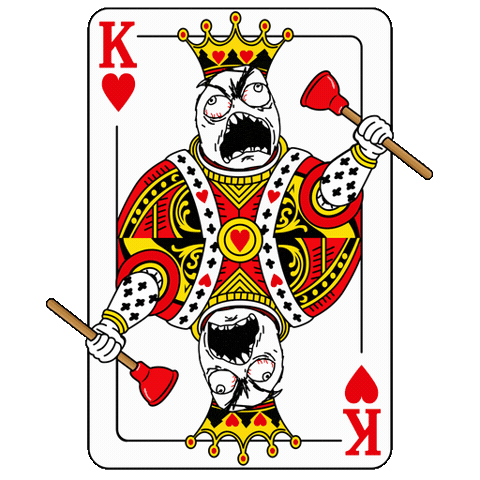 All In King Sticker by Rageguy