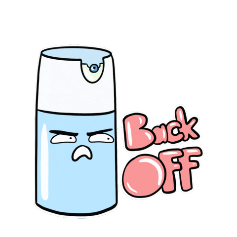 Back Off Paint Sticker by Thumb