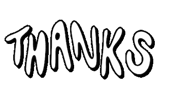Text Thanks Sticker