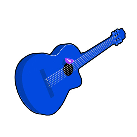 Acoustic Guitar Rock Sticker by Ticketmaster International