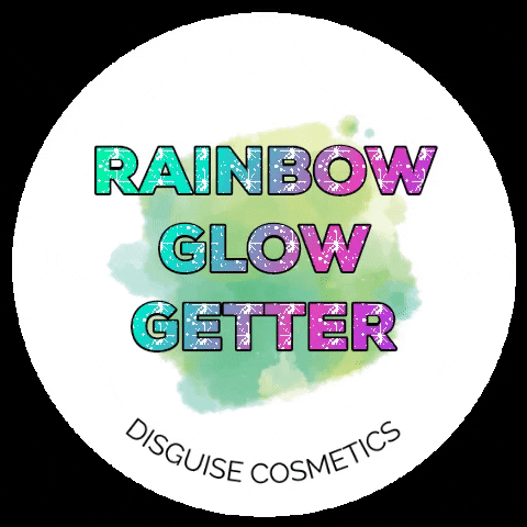 DisguiseCosmetics rainbow skincare glow cosmetics GIF