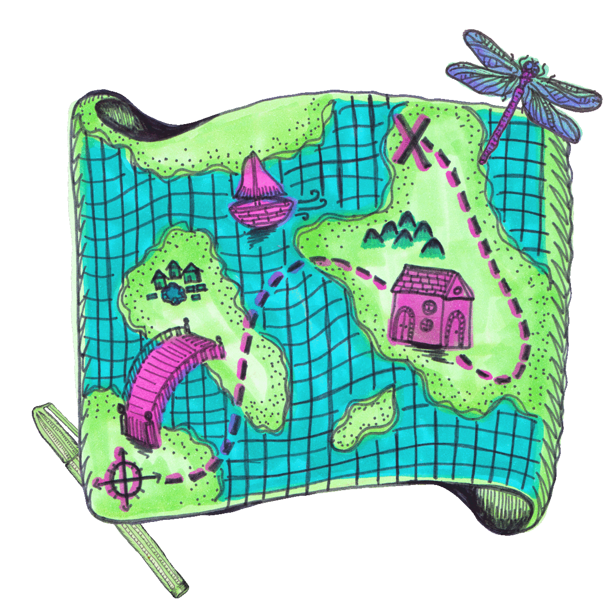 Explore X Marks The Spot Sticker by Kia Creates