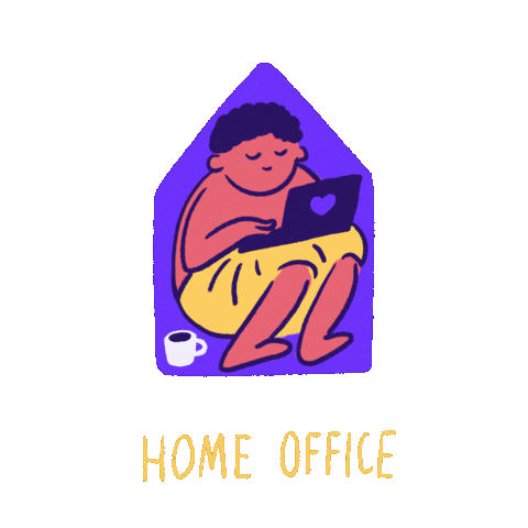 Home Working Sticker by adambanaszek