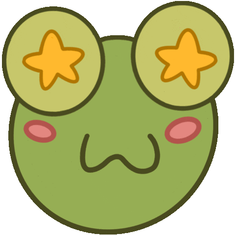 Excited Starry Eyed Sticker