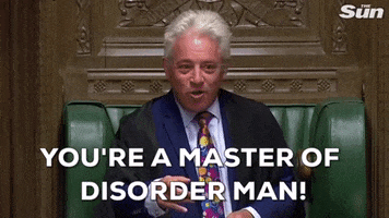 parliament john bercow brexit debate youre a master of disorder man GIF
