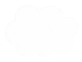 Cloud 白 Sticker