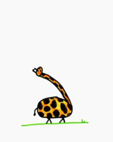 giraffe GIF by Animatic by Inkboard