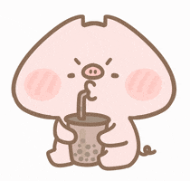 Drink Pig GIF by 豚豚TunTun