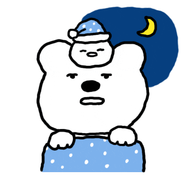 Sleepy Good Night Sticker by moreparsley