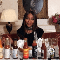 Naomi Campbell GIF by First We Feast: Hot Ones