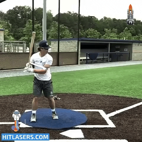 baseballhittingdrills baseball hitting baseball swing hit lasers GIF