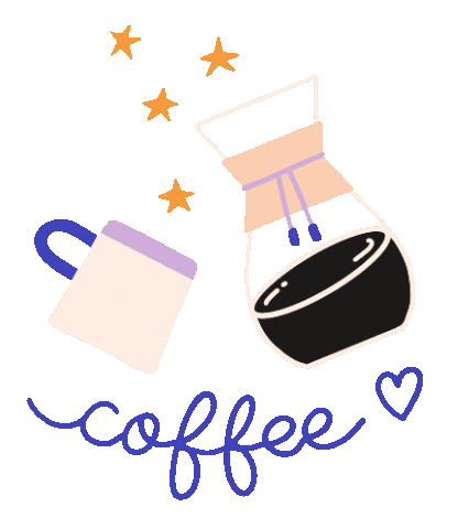 Coffee Morning Sticker by Manon Louart