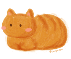 Cat Orangetabby Sticker