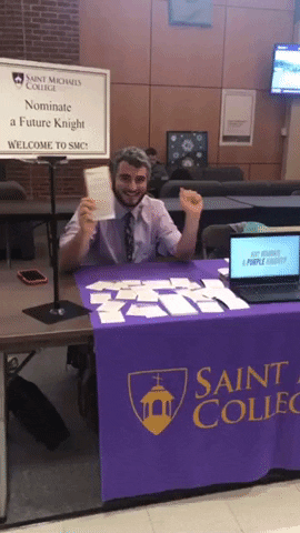 Knight Nominate GIF by Saint Michael's College