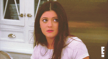 staring kylie jenner GIF