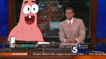Shocked News Anchor GIF
