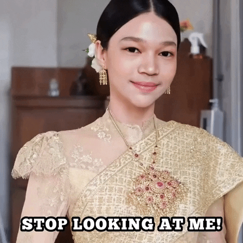 What Are You Looking At Smile GIF