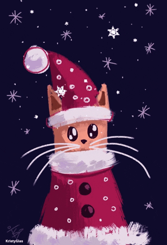 Cat Snow GIF