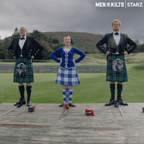 Sam Heughan Dancing GIF by Men in Kilts: A Roadtrip with Sam and Graham