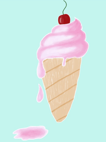 Ice Cream Drip GIF