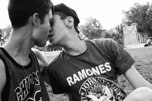 gay kissing