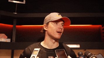 Carter Hart Interview GIF