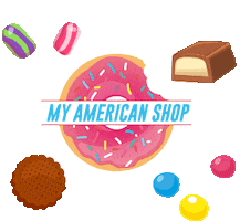 My American Shop Sticker
