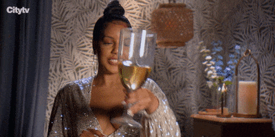 Cheers Wine GIF by Bachelor in Paradise Canada