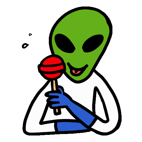 Candy Eating Sticker by Darién Sánchez