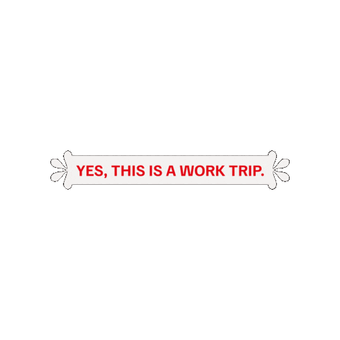 Work Trip Sticker by Vikam Media
