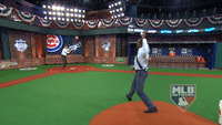 GIF: 50 Cent is not good at throwing a baseball - Bad Left Hook