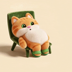 Tired Cat GIF by UpStudiosWorld