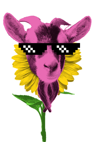 Goat Collage Sticker by sonflower_
