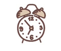 Часы Будильник Sticker by MAMAKO