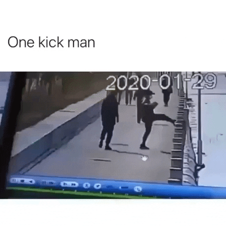 One kick man